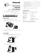 Предварительный просмотр 1 страницы Panasonic WV-LZ62/8S Instructions