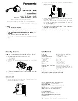 Panasonic WV-LZA61/2S Instructions preview