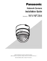 Panasonic WV-NF284 - i-Pro Network Camera Installation Manual предпросмотр