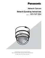 Panasonic WV-NF284 - i-Pro Network Camera Network Operating Instructions предпросмотр