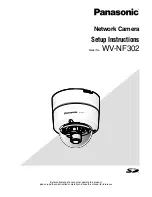 Preview for 1 page of Panasonic WV-NF302E Setup Instructions