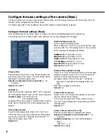 Preview for 8 page of Panasonic WV-NF302E Setup Instructions