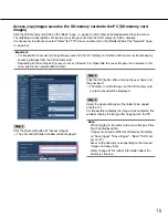 Предварительный просмотр 15 страницы Panasonic WV-NF302E Setup Instructions