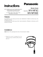 Panasonic WV-NF5C Instructions preview