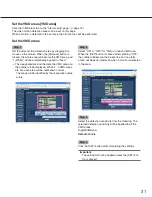 Preview for 31 page of Panasonic WV-NP240 series Operating Instructions Manual