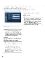 Preview for 36 page of Panasonic WV-NP240 series Operating Instructions Manual