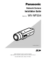 Предварительный просмотр 1 страницы Panasonic WV-NP304 Installation Manual