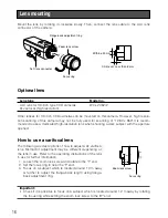 Preview for 16 page of Panasonic WV-NP304 Installation Manual