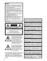 Preview for 2 page of Panasonic WV-NP502 Installation Manual