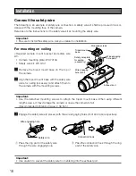 Preview for 18 page of Panasonic WV-NP502 Installation Manual