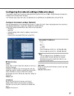 Preview for 67 page of Panasonic WV-NS202AE Network Operating Instructions