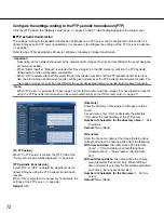 Preview for 72 page of Panasonic WV-NS202AE Network Operating Instructions