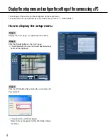 Preview for 4 page of Panasonic WV-NS950 series Setup Instructions