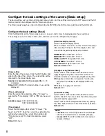 Предварительный просмотр 8 страницы Panasonic WV-NS950 series Setup Instructions