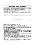 Preview for 7 page of Panasonic WV-NW484S - i-Pro Network Camera Operating Instructions Manual