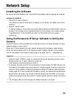 Preview for 35 page of Panasonic WV-NW484S - i-Pro Network Camera Operating Instructions Manual