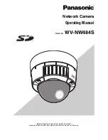 Предварительный просмотр 1 страницы Panasonic WV-NW484S - i-Pro Network Camera Operating Manual