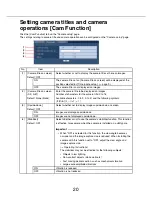 Preview for 20 page of Panasonic WV-NW484S - i-Pro Network Camera Setup Manual