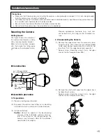 Предварительный просмотр 15 страницы Panasonic WV-NW960 series Installation Manual