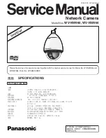 Panasonic WV-NW960 series Serivce Manual preview