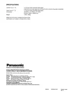 Preview for 4 page of Panasonic WV-PB5508 Instructions