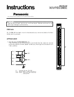 Panasonic WV-PB5548E Instructions Manual preview