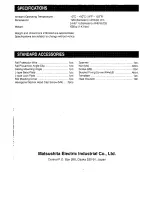 Preview for 7 page of Panasonic WV-Q107AE Operating Instructions Manual