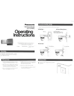 Panasonic WV-Q108AE Operating Instructions предпросмотр