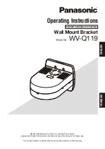 Предварительный просмотр 1 страницы Panasonic WV-Q119 Operating Instructions Manual