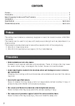 Предварительный просмотр 2 страницы Panasonic WV-Q151CE Operating Instructions Manual