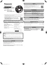 Panasonic WV-Q193 Operating Instructions preview