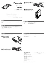 Preview for 2 page of Panasonic WV-Q201 Instructions