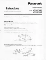 Panasonic WV-Q204/1 Instructions предпросмотр