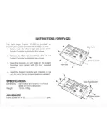 Panasonic WV-Q62 Instructions preview