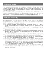 Preview for 3 page of Panasonic WV-S1111 Important Information Manual