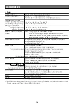 Preview for 26 page of Panasonic WV-S1111 Important Information Manual