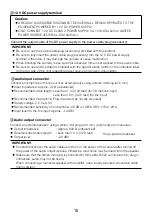 Preview for 16 page of Panasonic WV-S1132RF Important Information Manual