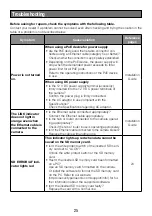 Preview for 25 page of Panasonic WV-S1511LN Important Information Manual