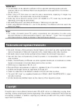 Preview for 7 page of Panasonic WV-S1550L Important Information Manual