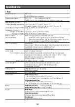 Preview for 26 page of Panasonic WV-S1550L Important Information Manual