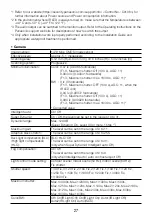 Preview for 27 page of Panasonic WV-S1550L Important Information Manual