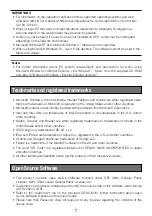 Preview for 7 page of Panasonic WV-S1570L Important Information Manual