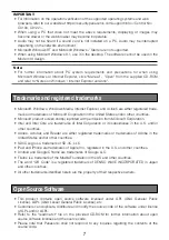 Preview for 7 page of Panasonic WV-S2270L Important Information Manual