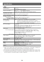 Preview for 26 page of Panasonic WV-S2270L Important Information Manual