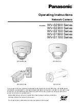 Panasonic WV-S2500 Series Operating Instructions Manual preview