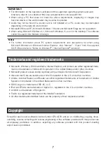 Preview for 7 page of Panasonic WV-S2511LN Important Information Manual