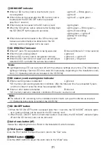 Preview for 21 page of Panasonic WV-S2531LN Important Information Manual