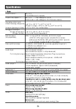 Preview for 25 page of Panasonic WV-S2531LN Important Information Manual