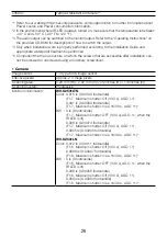 Preview for 26 page of Panasonic WV-S2531LN Important Information Manual
