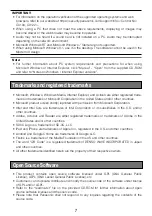 Preview for 7 page of Panasonic WV-S2570L Important Information Manual